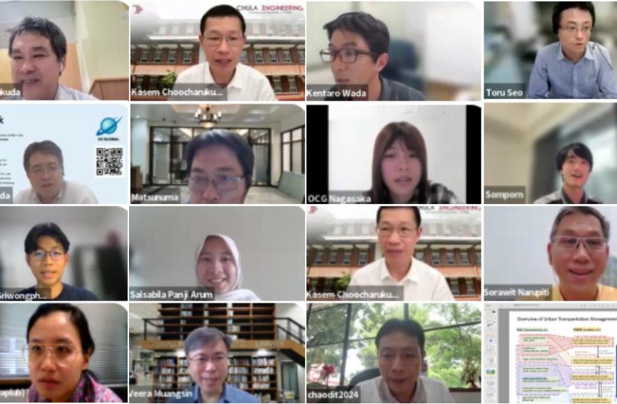 Screenshots of people attending online meeting